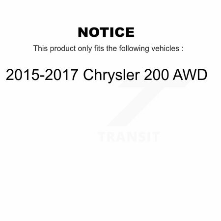 Kugel Front Rear Wheel Bearing & Hub Assembly Kit For 2015-2017 Chrysler 200 AWD K70-101435